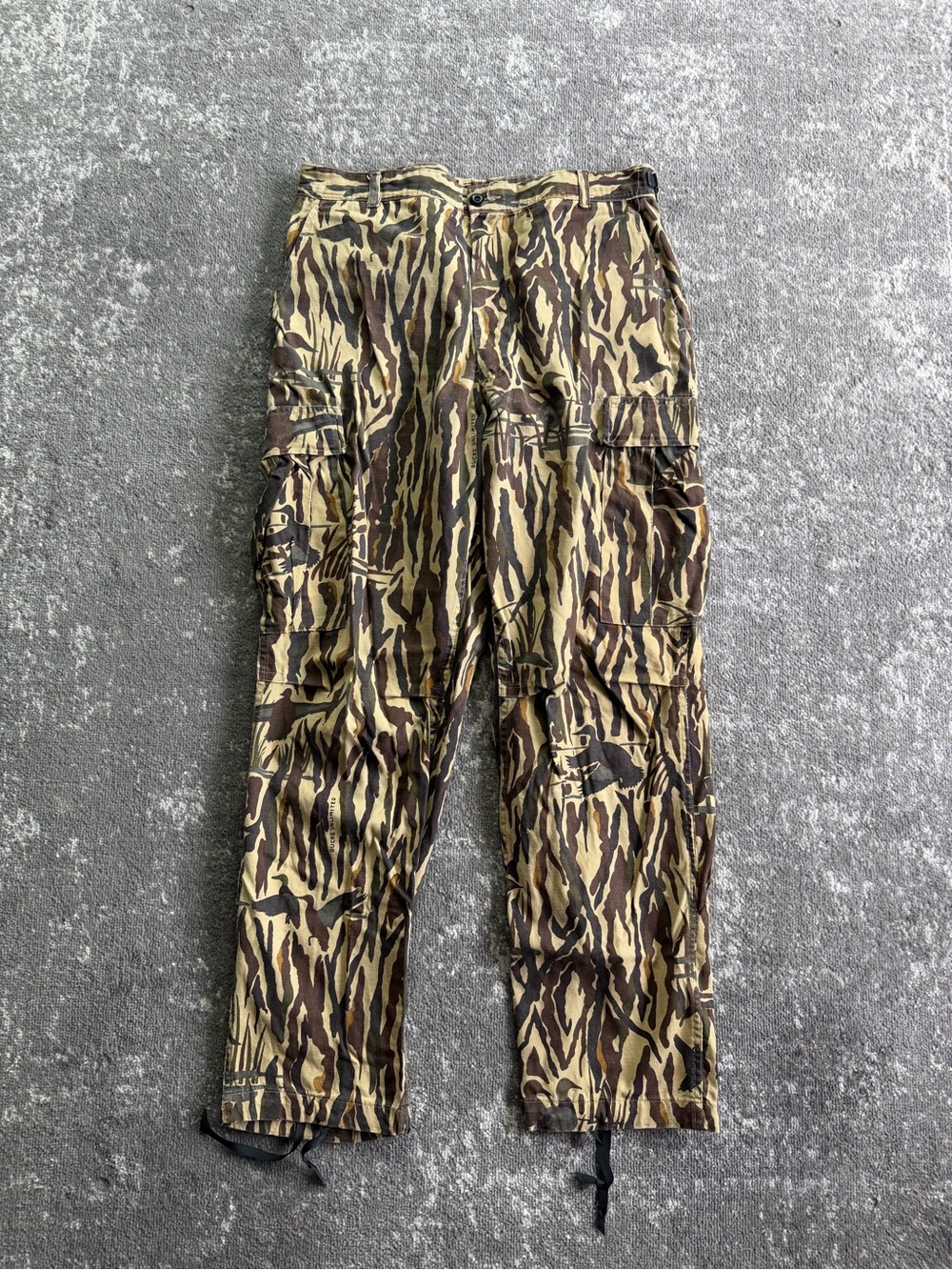Vintage Rattlers Brand Ducks Unlimited Camo Cargo Pants Mens Size L/Long